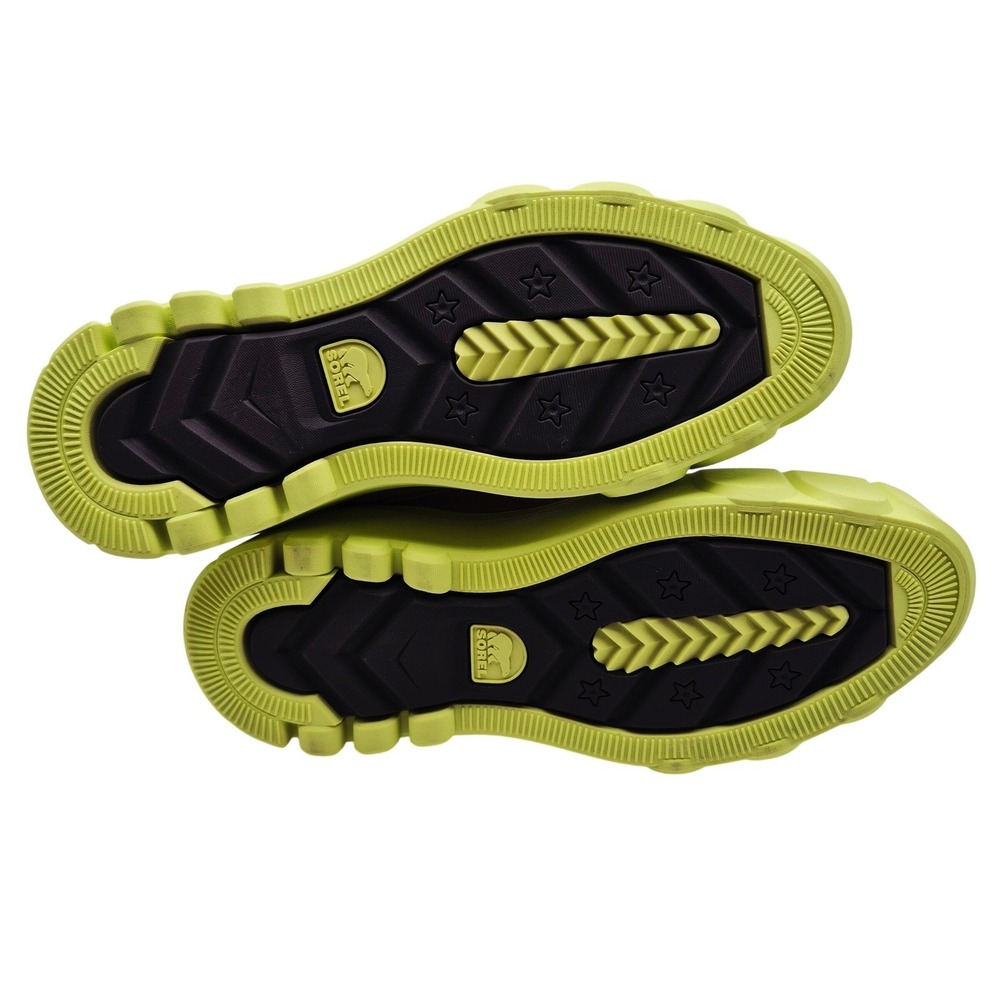 Sorel Caribou X Waterproof Platform Boots Chelsea Women's Size 10 Tan Lime Green - Picture 6 of 16